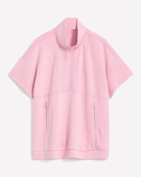 Sweatshirt à col montant zippé - Active Zone