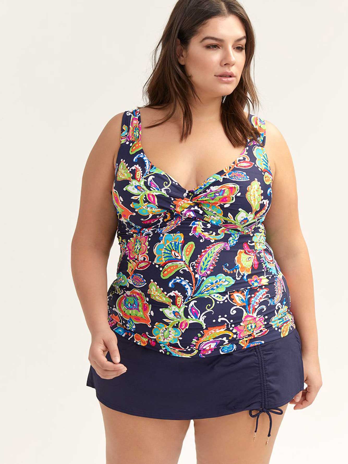 Printed Twist Tankini Top Anne Cole Penningtons