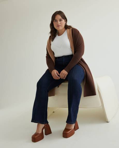 Responsible, Curvy-Fit Flare-Leg Jeans, Dark Wash - d/C JEANS