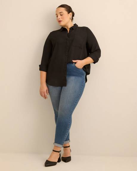 Tunique chemisier soyeux