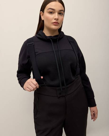 Black Snow Pants with Suspenders - Active Zone