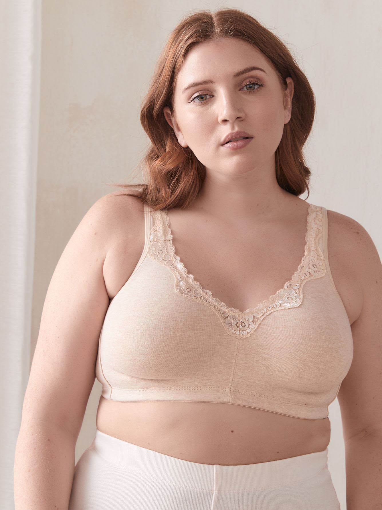 Wirefree Cotton Bra, G & H Cups Ti Voglio Penningtons