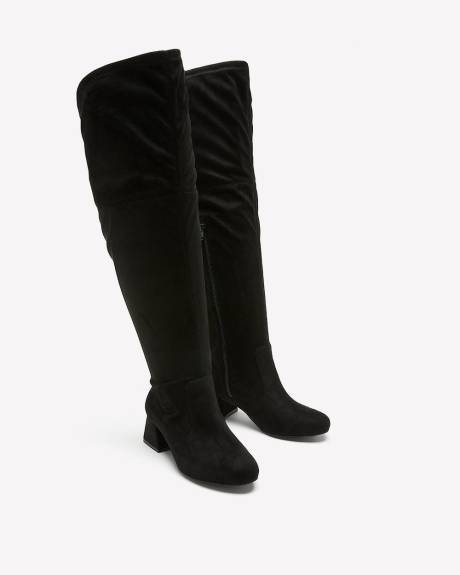 Extra Wide Width, Black Above-The-Knee Boot
