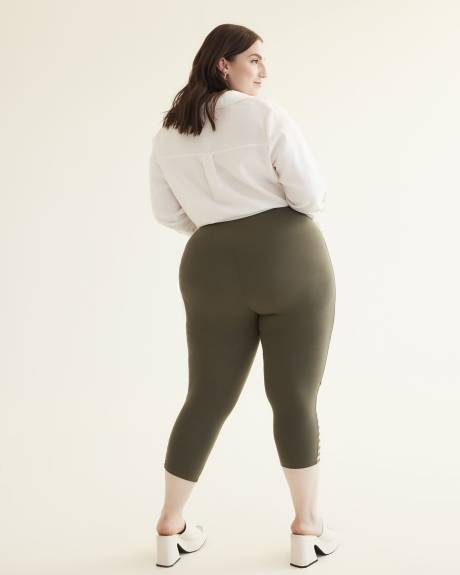 Legging capri avec détail tressé, tissu responsable