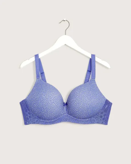 Dotted Microfibre Wireless Plunge Bra - Déesse Collection