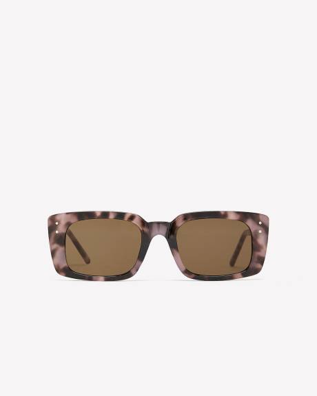Tortoise Rectangular Sunglasses