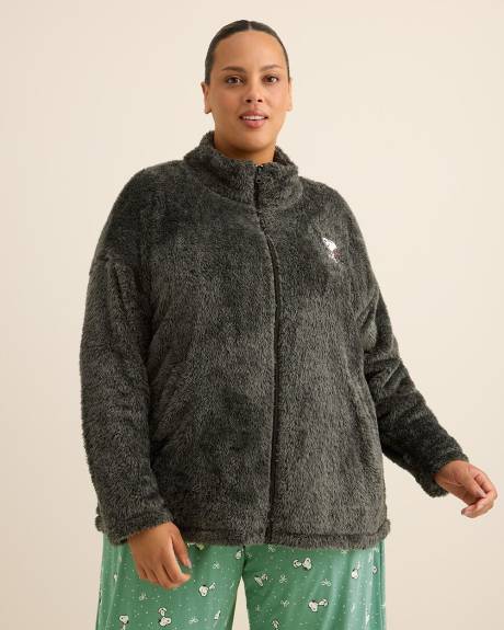 Grey Plush Snoopy Jacket - ti Voglio