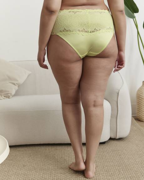 Culotte classique Femme Couture en dentelle verte - Déesse Collection