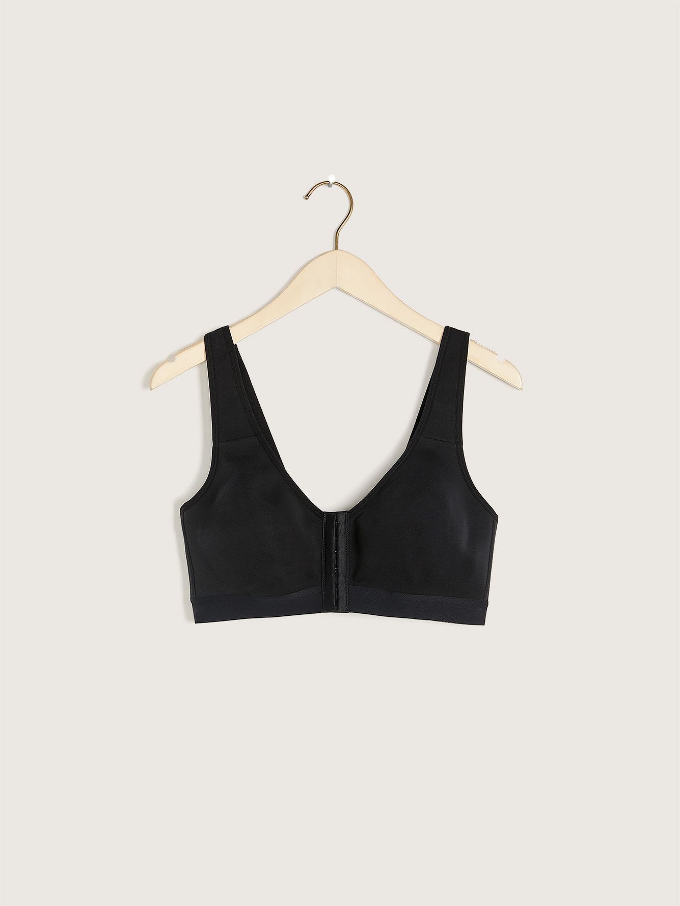 front closure wireless sports bra