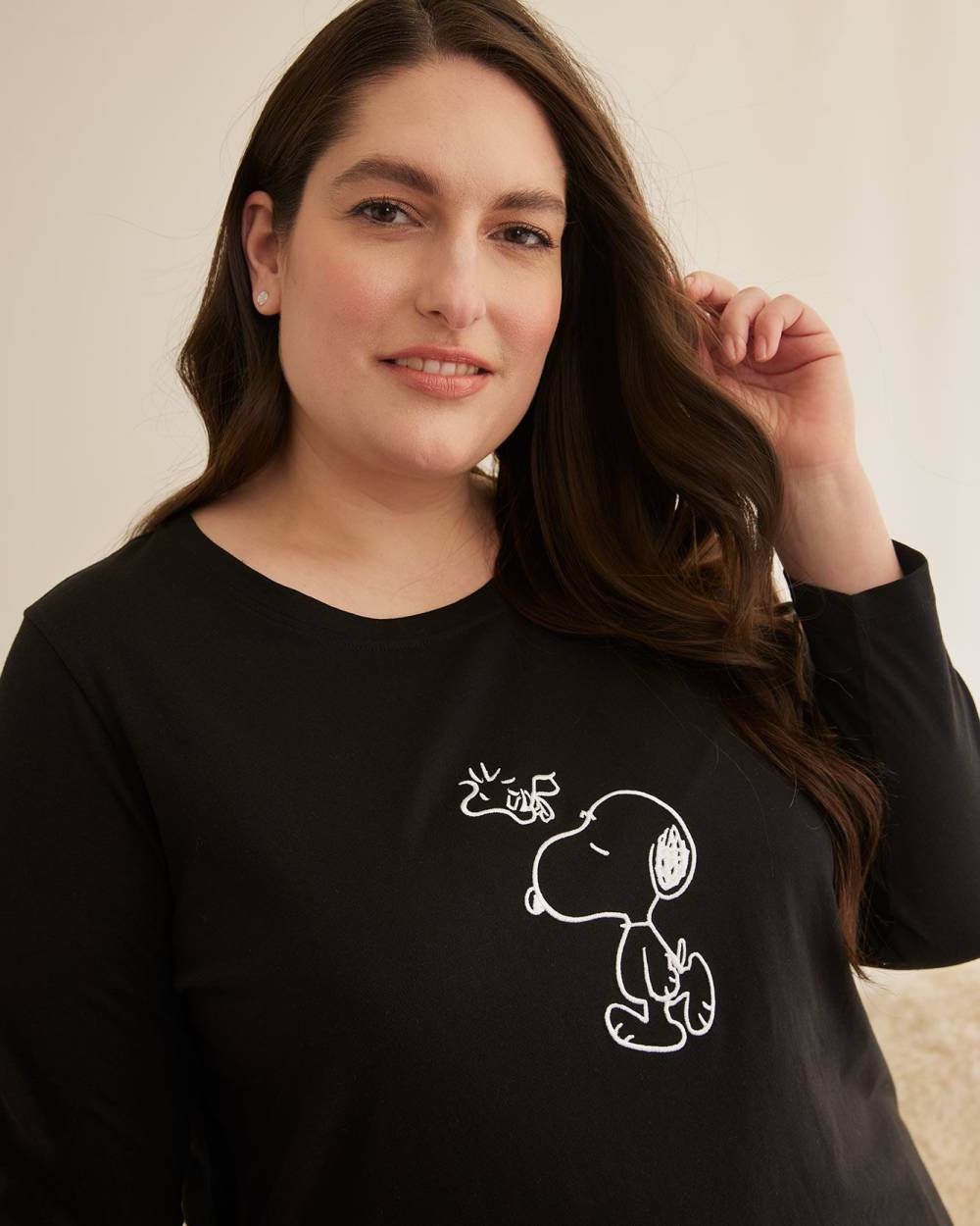 Tunic Pajama Top with Snoopy Print ti Voglio Penningtons
