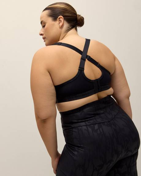 High Support Underwire Sports Bra with Foil Pattern - Active Zone