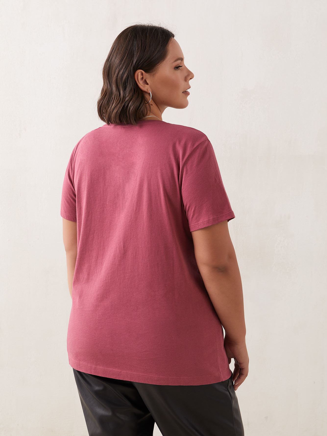 Cotton T Shirt Boyfriend Fit Addition Elle Penningtons