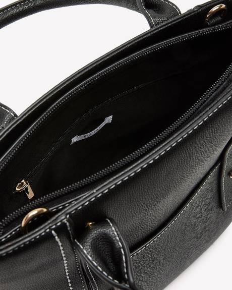 Black Crossbody Bucket Bag - Addition Elle