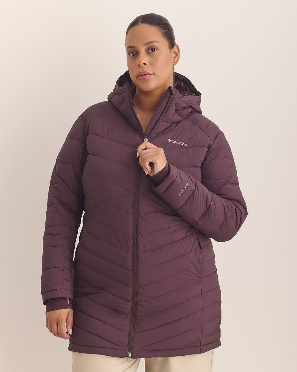 Manteau matelassé mi-long Joy Peak violet foncé - Columbia