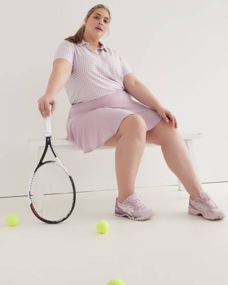 Pull-On Skort with Perforated Side Panels - Active Zone