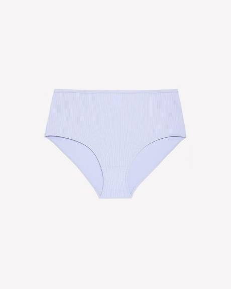 Ribbed Solid Brief with Elastic Waist - ti Voglio