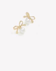 Boucles d'oreilles en forme de boucle avec perle