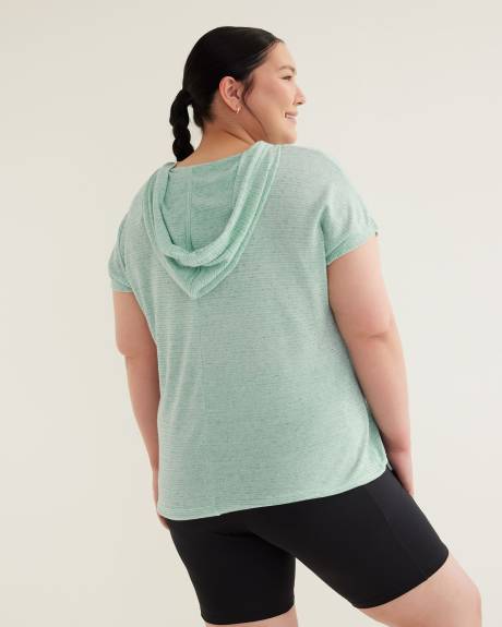 Striped Hooded Top - Active Zone