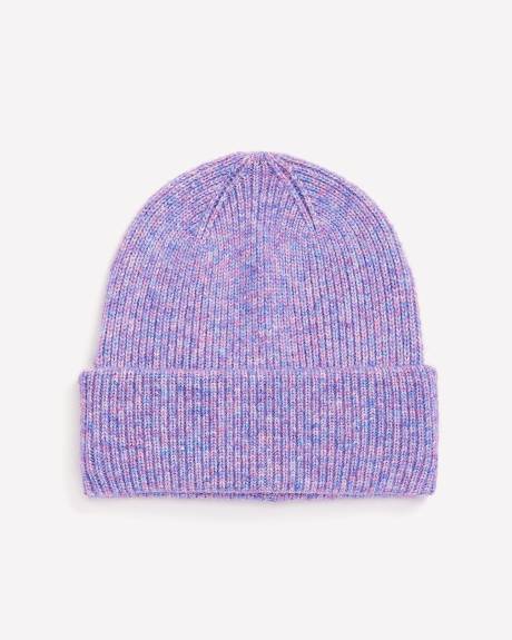 Ribbed Knit Cuff Beanie with Polar Lining