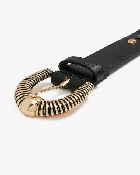 Ceinture noire cloutée