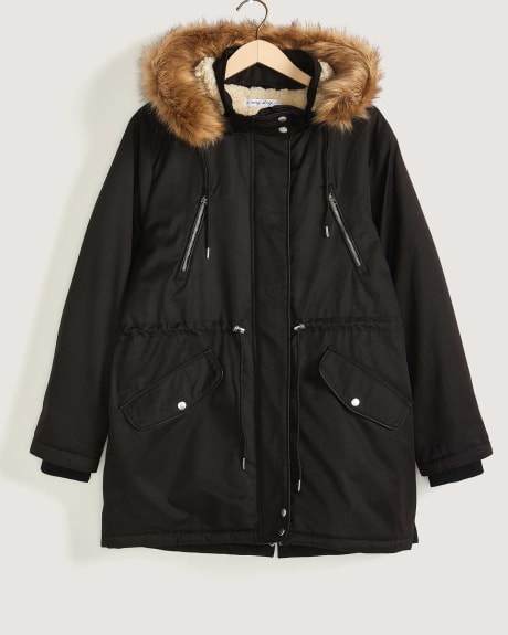 Responsible Mid-Length Parka With Removable Hood - In Every Story