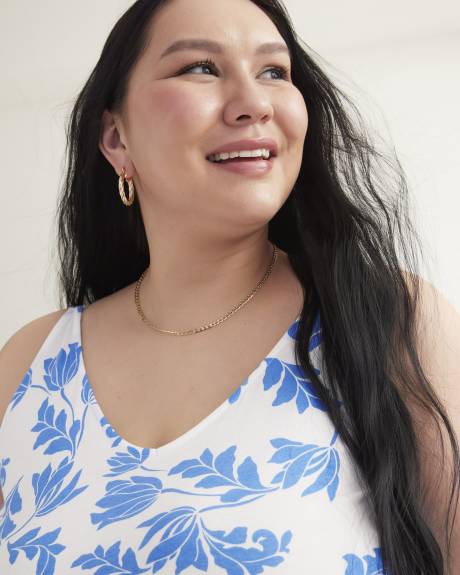 Camisole décontractée sans manches, mélange de coton