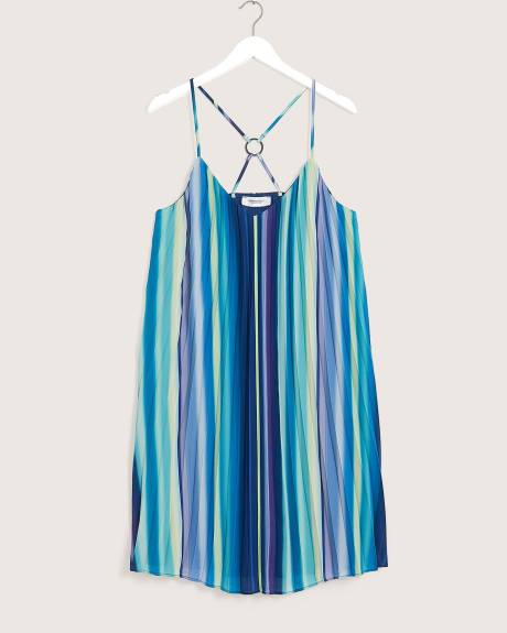 Robe plissée sans manches, tissu responsable - Addition Elle