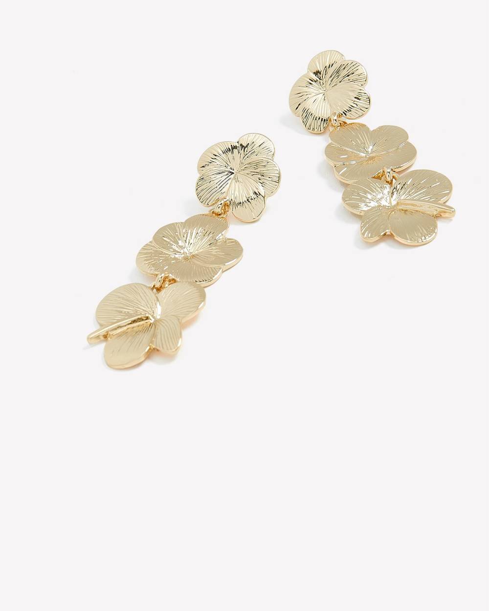 Hammered Flower Pendant Earrings Penningtons
