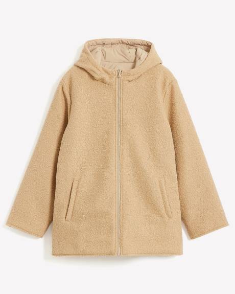Responsible, Reversible Sherpa/Puffer Coat