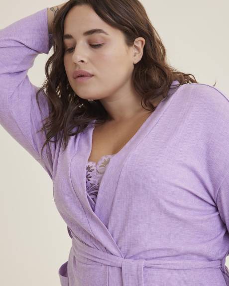 Rib Knit Sleep Robe - ti VOGLIO