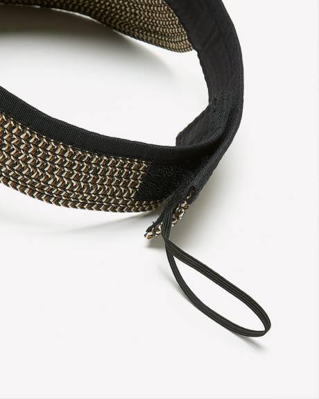 Two-Tone Packable Straw Visor