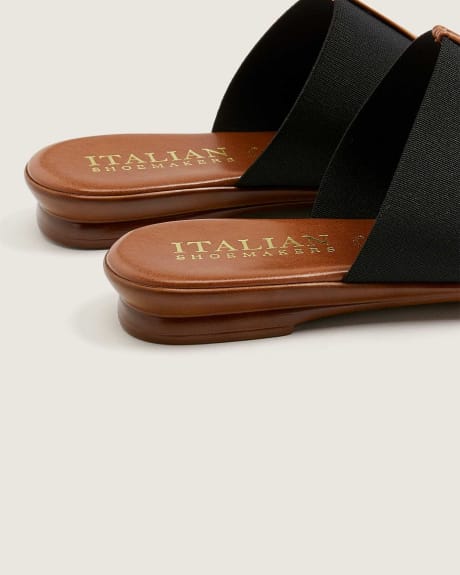 Sandales à bride en T, pied large - Italian Shoemakers