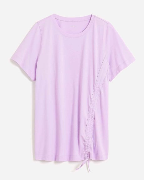 T-Shirt en coton avec détail froncé - Active Zone
