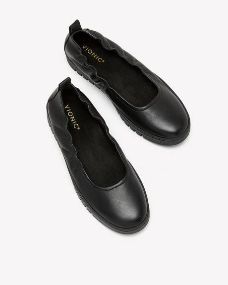 Ballerine noire Uptown, pied large - Vionic