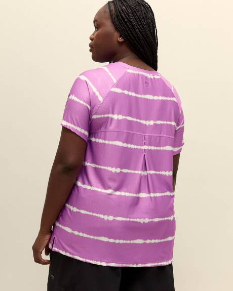 Printed Short-Sleeve Crew Neck T-Shirt - Active Zone