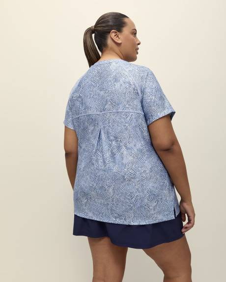 Printed Short-Sleeve Crew Neck T-Shirt - Active Zone