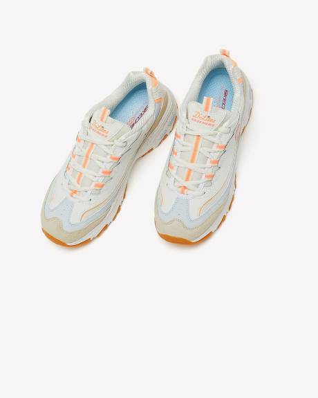 Wide Width, D'Lites Bold Views Lace-Up Sneakers - Skechers