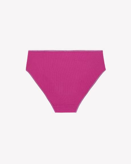High-Cut Ribbed Knit Brief - ti Voglio