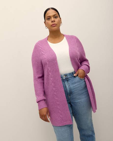 Cable Knit Tunic Cardigan
