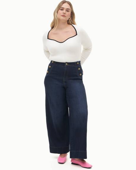 Responsible, High-Waisted Ultra Wide-Leg Sailor Jeans - Addition Elle