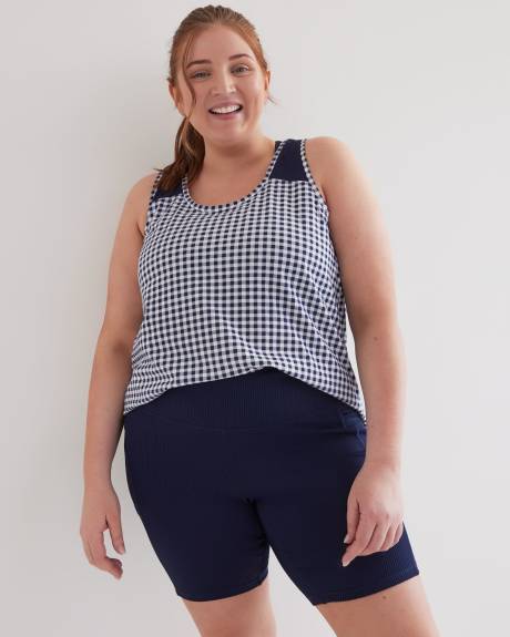 Camisole à col rond avec empiècement en maille - Active Zone