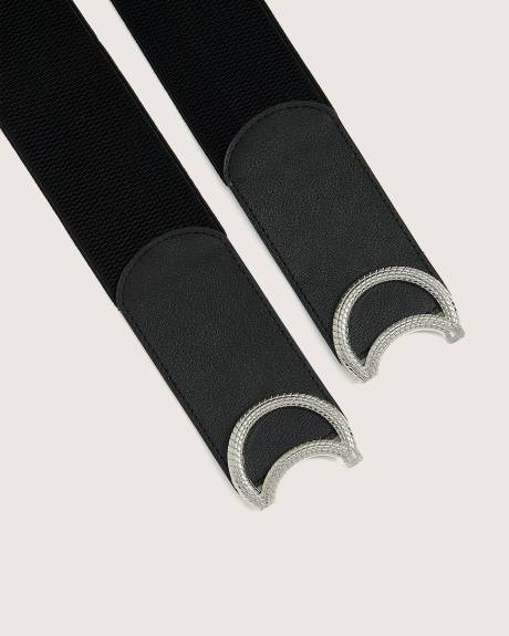 Ceinture élastique avec boucle à double anneau