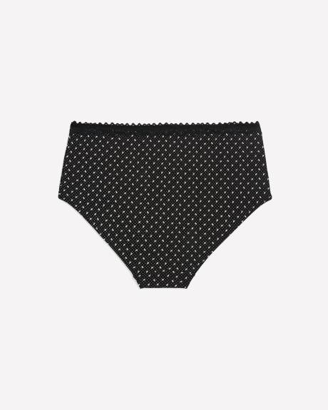 Culotte classique à motif imprimé de feuilles et à pois - ti Voglio
