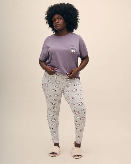 Legging pyjama à motif de Snoopy - ti Voglio