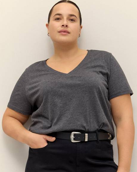 Boyfriend-Fit Short-Sleeve Tee - PENN. Essentials
