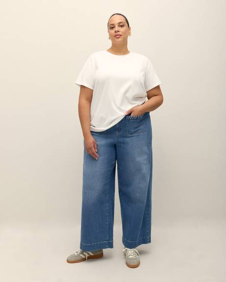 Responsible, Curvy-Fit High-Waisted Ultra Wide-Leg Denim Pant - d/C JEANS