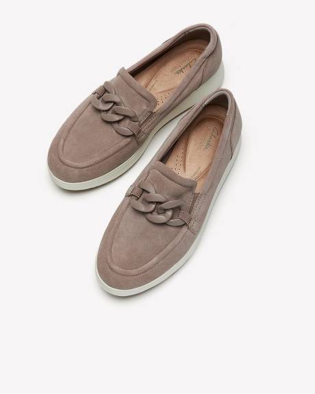 Wide Width, Mauve Zylah May Loafer with Buckle - Clarks