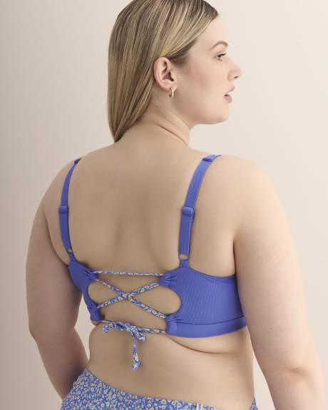 Haut de bikini bleu à col dégagé Bellium Amore - Body Glove