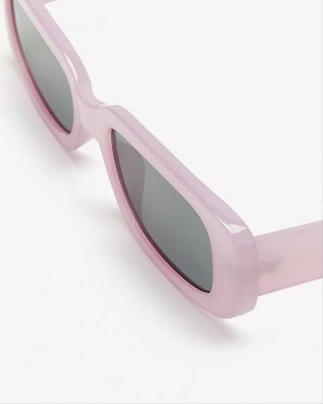 Square Frame Plastic Sunglasses