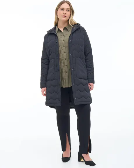 Responsible, Quilted Hooded Jacket - Addition Elle